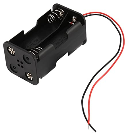 Griwiuiowe Niveaux de glisser Noir 4 x 1.5V piles AA Boîtier Support de batterie avec Leader