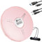 KLIM Discman Portable CD Player with Headphones, Built-in Battery - New Version - Discman Players for Home, Car - Compatible w/SD Card, CD, CDR, CDRW, MP3, WMA - 5 EQ Effects - Pink