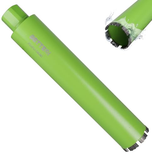 BETTERI 3 Wet Drill Core Bits for Reinforced Concrete with Rebar, 14 Drilling Depth Laser Welded Concrete Core Bit, 1-1/4-7 Threaded Diamond Core Bit for Brick, Block, Hard Masonry