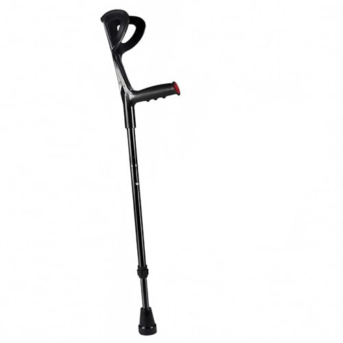 Krücken Schwarz, Ergonomischen Gehhilfe Aus Aluminium, Unterarmgehstützen, for Erwachsene zum Gehen