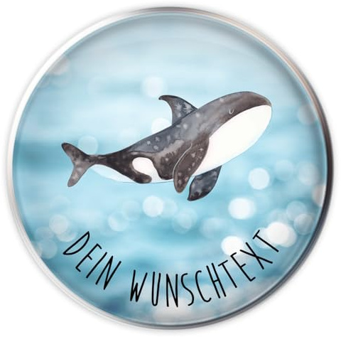 Mr. & Mrs. Panda Badstöpsel mit Wunschtext Orca - Personalisierte Geschenke, Möglichkeiten, Personalisierter Stöpsel, Arbeit, Waschbeckenstöpsel selbst gestalten, Waschbecken Stopfen, Orcas, Startup