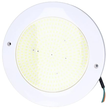 Asixxsix Luci per Piscina per Piscine Interrate, Luce Subacquea per Piscina PC ABS 12V 18W, Luce Sommergibile, Luce Subacquea Impermeabile per Piscine Fuori Terra Interrate (luce bianca)