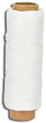 Leder-Nähgarn, gewachstes Garn, Ledergarn zum Nähen von Hand, Polstergarn, praktisches langes Nähgarn,0,8 mm, gewachste Schnur,Wachsfaden Wachs Faden Leder Faden Set(White)