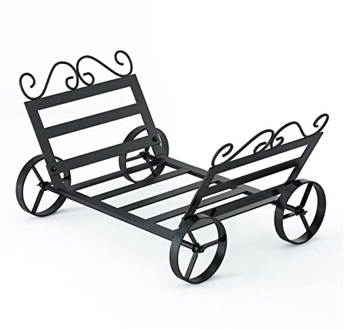 Portalegna da ardere con ruota per uso esterno e interno Negozio di legna per caminetti Rack di legno per accessori per legna da ardere Rack porta legna da esterno