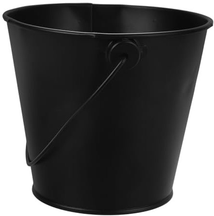 BESPORTBLE Bbq Frying Pan Drip Bucket Grilling Pan for Grill Hot Pot Grill Pan Smasher Carcoal Grill Cleaner Bbq Skewers Charcoal Canister for Grill Oven Barbecue Grill Frypan Tinplate Black