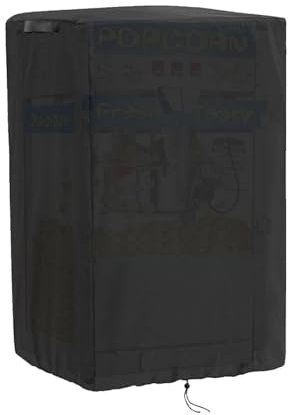 Popcorn Machine Cart Cover - Waterproof Popcorn Machine Dust Cover - 420D Oxford Cloth, Replacement Parts with Windproof Buckles & Adjustable Drawstring