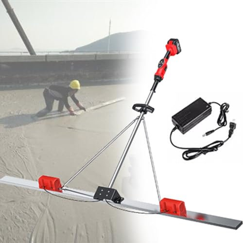 RèGle Nivellement Ciment Chape éLectrique Kit vibratoire pour Chape à béton, Chape électrique pour Le Traitement du béton, Outil de Travail pour Chape de en béton à 6 000 TR/