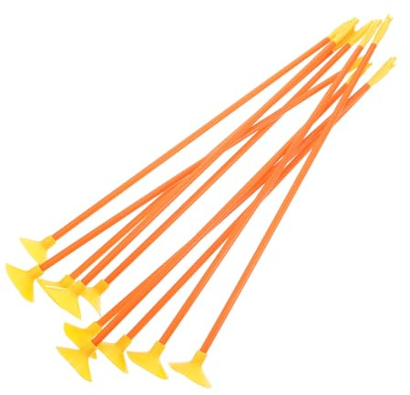 JUMPLAWN Frecce con Ventosa di Ricambio 10 Pezzi per Giocattoli di Tiro con Arco, Plastico Resistente, Design con Ventosa, per Attività Outdoor e Competizioni Amichevoli
