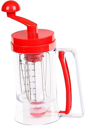 HOLIDYOYO Dosatore Manuale per Torte e Pancake Erogatore in Metallo Ergonomico Misurino Separatore per Muffin e Cupcake Strumento per Dolci e