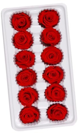ARTSEWPLY Rosa 3-4 CM Fiore Conservato per Decorazioni Matrimonio e Bouquet Fatto Regalo Festa della Donna Fiori Freschi Preservati