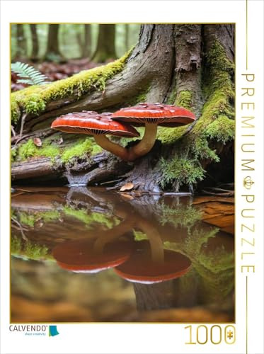 CALVENDO Puzzle de porling Vernis Brillant dans la forêt enchantée | 1000 pièces de Ponte 48 x 64 cm Puzzle Photo pour des Heures heureuses