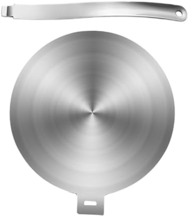 POPETPOP Diffuseur de Chaleur pour Plaque à Induction avec Plaque Conductrice de Chaleur Acier Inoxydable pour Cuisinière Électrique