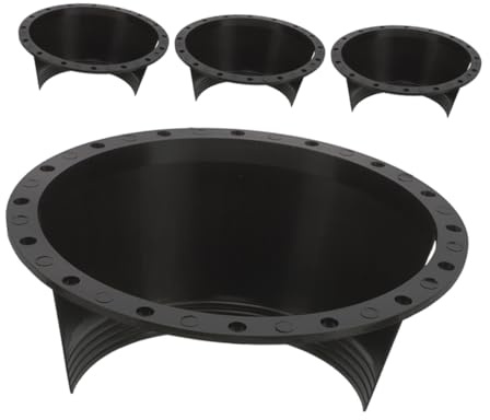 IMIKEYA Anillos Negro Altavoz Espaciadores del para Adaptador de Plástico Diseño, Material Paquete de 4 Piezas Coche para Varios Vehículos