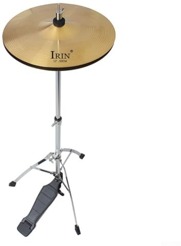 BlesConi 8 10 12 14 16 pulgadas Platillos de latón para juego de batería, percusión Splash Crash Hi-Hat, dorado (8 pulgadas)