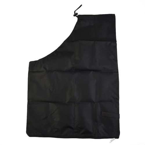 HpLive Sacco di raccolta di ricambio per aspirafoglie, tessuto robusto e antistrappo con flangia da 35 cm, dimensioni 60 x 44 x 35 cm, colore nero
