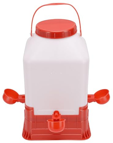 Zhjvihx Abbeveratoio per Polli da 10 Litri, Abbeveratoio per Pollame di Grande capacità con Design Facile da Pulire, Cono Anti-appollaiarsi e Kit di Montaggio per Polli, Anatre e Altro