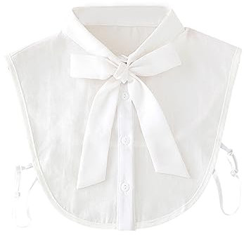 Tandou Elegante Krageneinsatz Damen Fake Kragen Blusenkragen Einsatz Bekleidung Accessoire (Weiß)