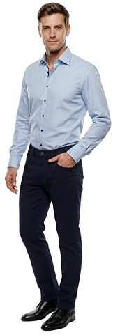 Marvelis Body Fit skjorta långärmad New Kent krage vit