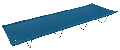 AKTIVE Tumbona plegable, cama plegable camping, Tumbona playa, tumbona plegable exterior, Hamaca jardín, Tumbona resistente, Azul marino, 110 kg, 180x60x18 cm (52859)