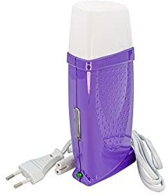 EpilWax – Epilierer Royal 35 Watt Wachswärmer für Roll-On Professional Epilierwachs 100 ml mit Epilierstreifen – Epiliergerät Erwärmung Wachspatrone (Royal Violett)