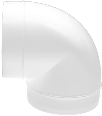 H&C VENT Rohrbogen 90 Grad - Abluftrohr, Lüftungsrohr 125mm - Kunststoff Rohr - Kunststoffrohr für Dunstabzug - Rohr 90 Grad - Winkel Rohr