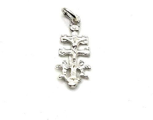 CRUZ CARAVACA EN PLATA DE LEY 925/1000 (CRUZ CARAVACA 1,5 CM)