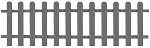 MOONAIRY Lattenzaun, Zaunelemente, Steckzaun, Teichzaun, Zaun Garten, Sicherheitszaun, Gartenzaun, Zäune Für Garten, WPC 200 x 60 cm