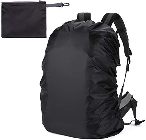 popyes Housse de Sac à Dos Imperméable 15-85L Housse de Pluie Sac à Dos Protection Étanche Anti-Poussière Noir Couverture Sac à Dos pour Camping Randonnée Voyage Cyclisme avec Sac de Rangement