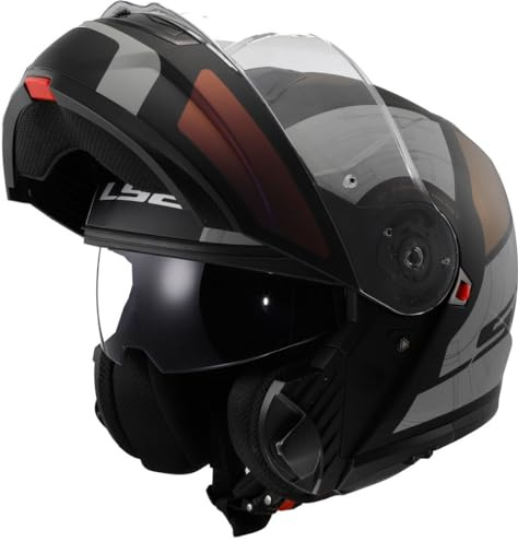 LS2, Modularer Motorradhelm Strobe II Orion Matt Black Purple Blue, S | Beschlaghemmend
