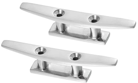 A ABSOPRO Boat Flagpole Cleat Hook 4 Boat Deck Rope Cleat (Set of 2)