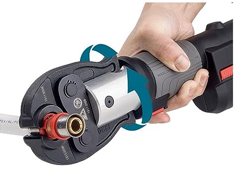 Strumento di crimpatura idraulico Mini strumenti di crimpatura for tubi a batteria for pressa for tubi del idraulico for raccordi in rame e tubi Pex multistrato Durata e sicurezza(VAU15-20-25mm)