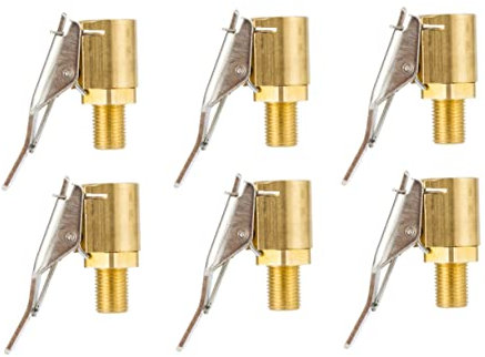 Mikinona 6 Stücke Kupfer Material Air Chuck Für Auto Pumpe Open End Air Chuck Adapter