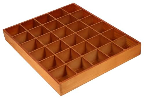 WHAMVOX Holzaufbewahrungsbox Mit Fächern Organizer Für Socken Unterwäsche Schlüssel Elegantes Design Für Stilvolle Ordnung Im Wohnraum