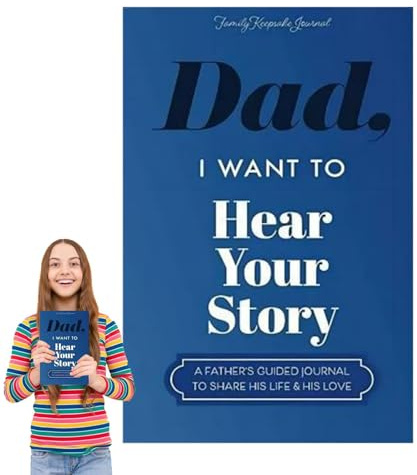 Dad, I Want to Hear Your Story – Journal guidé d'un père pour partager sa vie et son amour | Journal d'histoire de la vie des pères | Journal d'histoire de papa pour capturer le voyage de la vie et