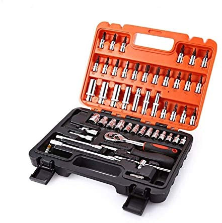 KWMAEEUID Outils de clé boîte à Outils de réparation de Voiture de Moto Automobile Ensemble de clés à cliquet de précision Manchon Kit d'outils de matériel de Joint Universel Outils de réparation W