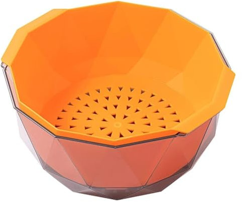 GSHUPIOU Cestello scolapasta a Doppio Strato，Cestello scola Filtro for lavello for la Pasta, scolapasta sopra Il lavello, cestello for la Cucina, Ciotola for Alimenti