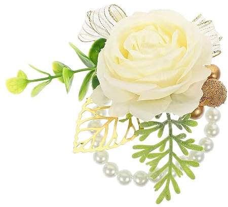 ABOOFAN Braut Hand Handgelenk Blume Hochzeit Corsage Zubehör Rose Floral Armband