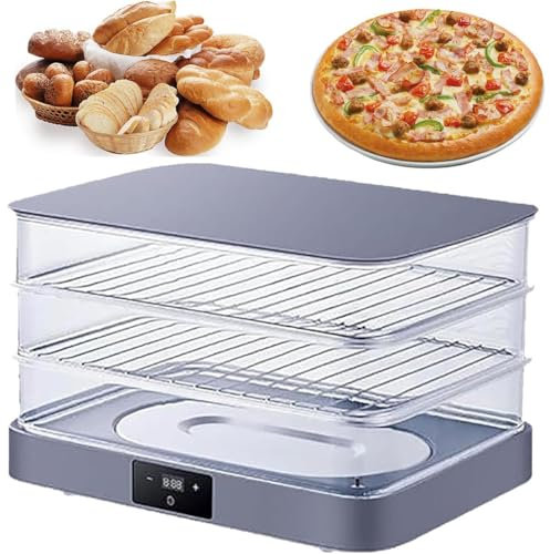 Scatola per Lievitazione Pane 40L,Macchina Elettrica per Lievitazione Impasto Pane Con Temperatura Regolabile 20 a 45°c E Temporizzazione 1Min a 24Ore,Fermentazione Uniforme,Per Toast,Yogurt,Natto