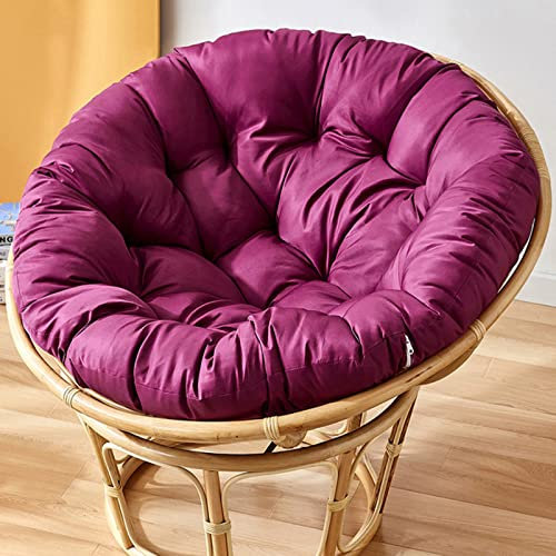 Rundes Rattan-Stuhlkissen für den Außenbereich, 60 x 60 cm, für Gartensessel, Rattan, Drehstuhlkissen