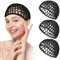 Sibba 3 retine per capelli per dormire, da donna, per asciugare i capelli, intrecciate all'uncinetto, in raso nero, morbide e riutilizzabili, accessorio per parrucca lunga per copertura della doccia