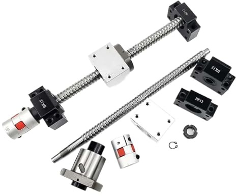 Vite a ricircolo di sfere CNC a movimento lineare Vite a ricircolo di sfere C7 Set SFS3220 L550-1000mm con dado singolo + DSG32H + BK25 BF25 Sedile di supporto + Accoppiamento for macchina for incider