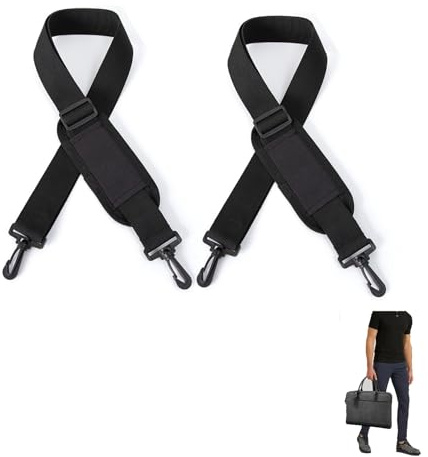 2 Pcs Bag Straps,Shoulder Strap,160*3.8CM Adjustable Universal Replacement shoulder bag strap,Replacement Padded Shoulder Bag Strap,for Laptop Shoulder Bag,Camera,Duffel,Sports,Travel,Messenger Bags