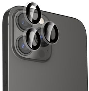 WE Lenti di protezione per lenti della fotocamera iPhone 12 Pro trasparenti/nero (3 lenti incluse)