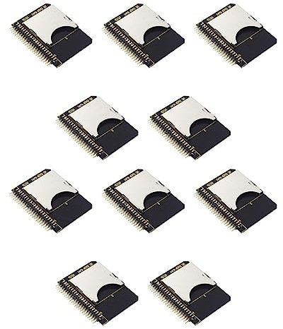 Sxmrmnx 10X IDE SD Adapter SD to 2.5 IDE 44 Pin Adapter Card 44Pin Male Converter SDHC/SDXC/MMC Memory Card Converter for PC