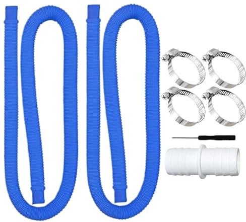 Boden-Poolschläuche – Schlauch für Bodenpools 99 cm, robuster, flexibler Anschluss für Wasserzirkulation, manuelles Staubsaugen, Spa-Anschlüsse