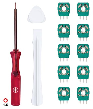 Tolesum 10 Stück 2.3K Ersatz Trimmer Potentiometer Sensor für PS5 Controller,PS5 Controller Sensor Ersatzteile für Reparatur von Joystick