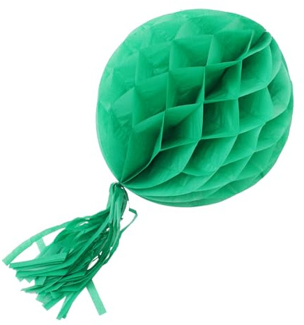 LIFKOME Bola Panal Colgante Decorativa para Bodas y Fiestas Adorno Colgante para Techo Verde y Rojo Fácil Montaje para Decoración DIY y Fotografía
