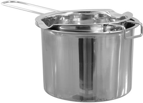 Toyvian Olla para Baño María de Acero Inoxidable con Mango Recipiente para Derretir Queso Mantequilla y Chocolate para Repostería y Cocina