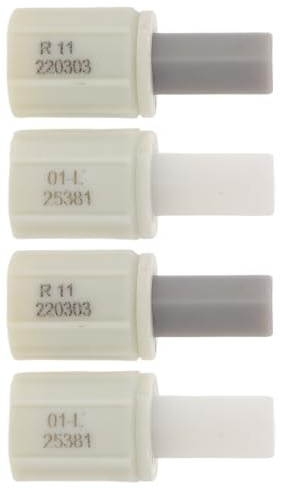 Warmhm Ammortizzatori per Sedile Wc Bianchi 4 Pezzi Cerniere Ammortizzate a Chiusura Lenta Kit di Ricambio per Copriwater Accessori Bagno per Chiusura Morbida e Silenziosa