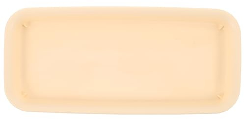 WRITWAA Sottovaso Rettangolare in Plastica Bordo Ondulato Vassoio Raccoglitore D’Acqua per Fioriere Piccole da Interno ed Esterno Sottovasi Salvaspazio per Vasi da Fiori e Piante